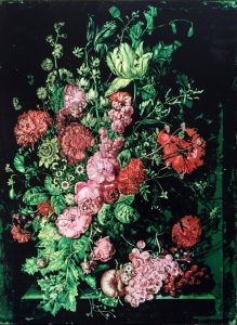 Logan Hicks, A Vase of Flowers II – Homage to Margareta Haverman