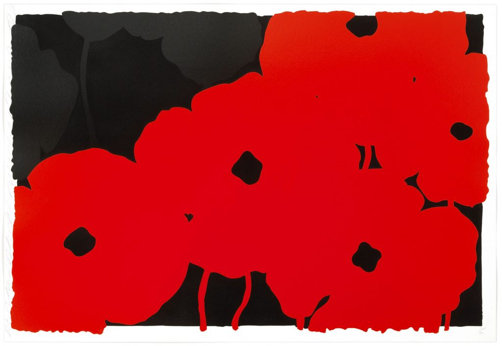 Donald Sultan, Poppies (Reds and Blacks)