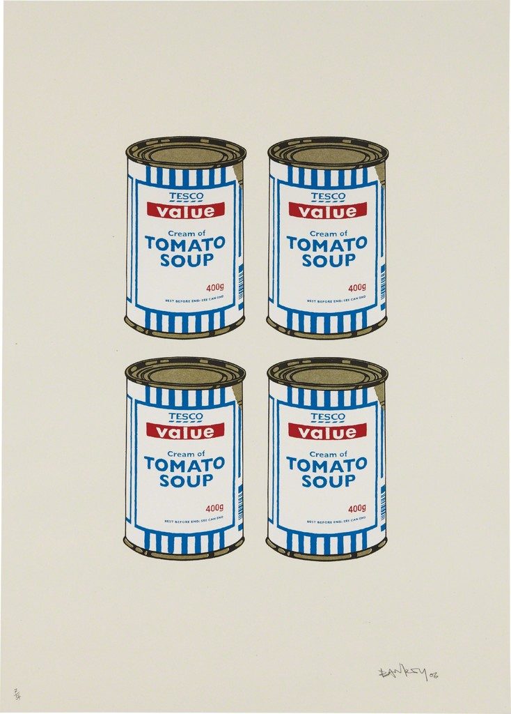 Banksy, Soup Can Quad, Cream Paper