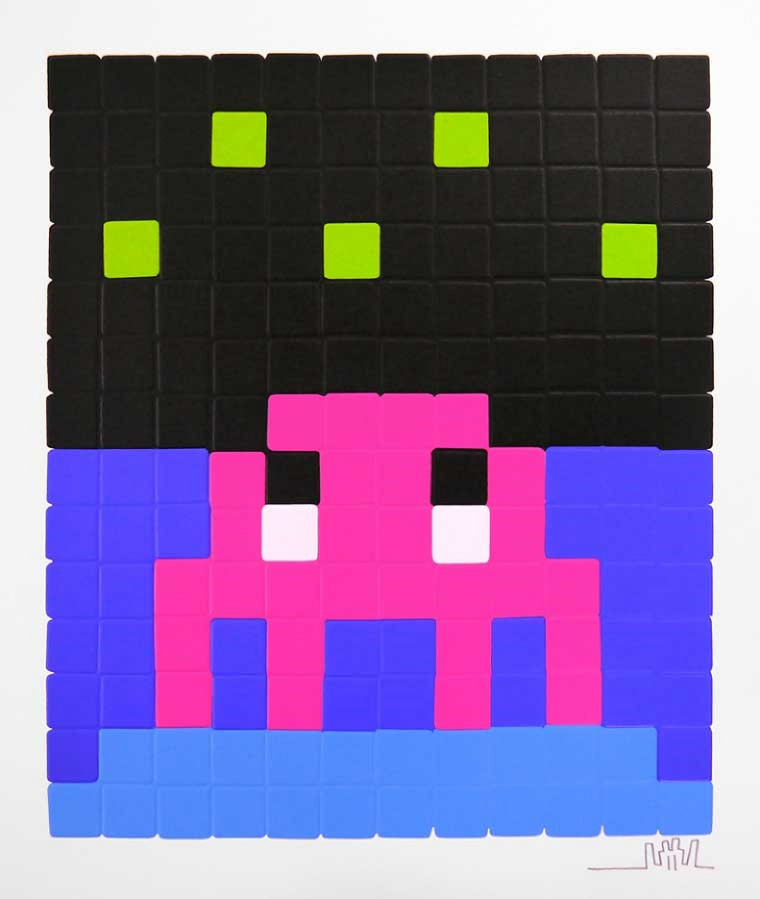 Invader, Space One (Pink)