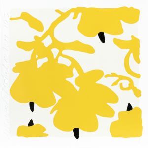 Donald Sultan, Lantern Flowers (Yellow), 2017