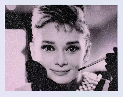 Russell Young, Audrey Hepburn – Storm Pink and Black