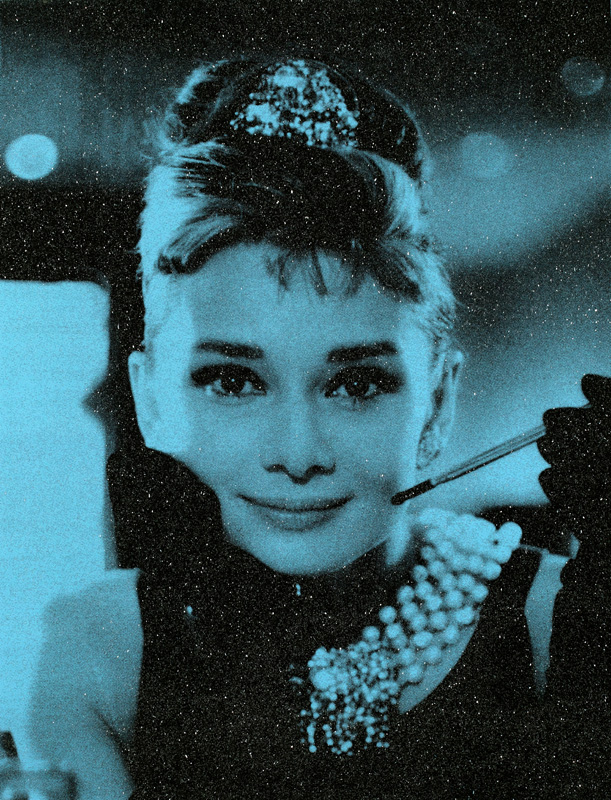 Russell Young, Audrey Hepburn New York Tiffany Blue