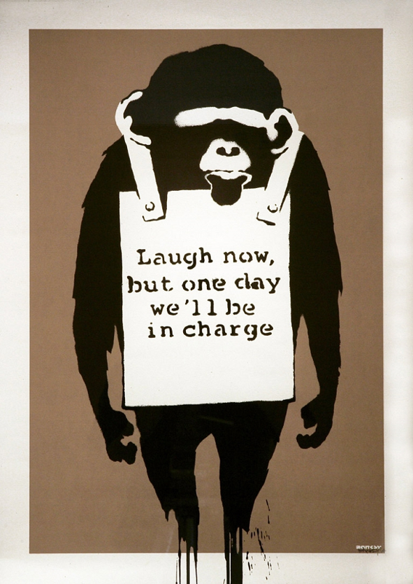 Banksy, Laugh Now, 2003