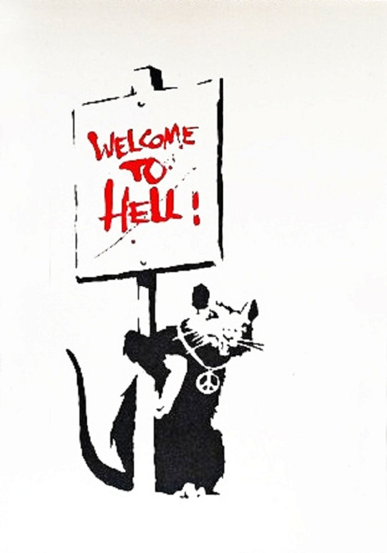 Banksy, Welcome to Hell, 2004