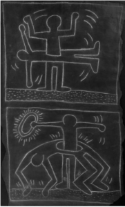 Keith Haring, Untitled (Two Figures and a Halo), 1980-82